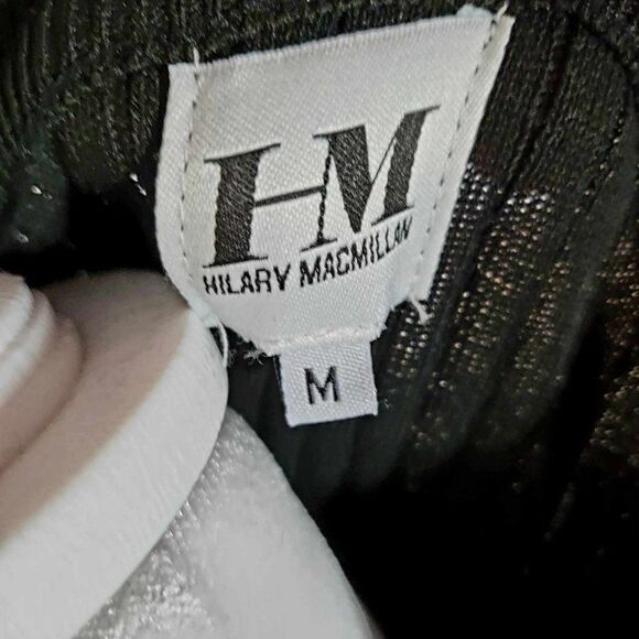 Lightly Used: Hillary Mc Millan black knit stretch Dize M. - Picture 6 of 10
